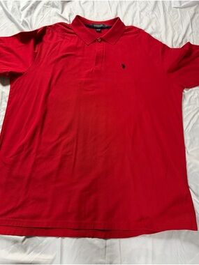 U.S. Polo Assn. Men’s Red Short-Sleeve Polo Shirt